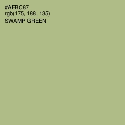 #AFBC87 - Swamp Green Color Image